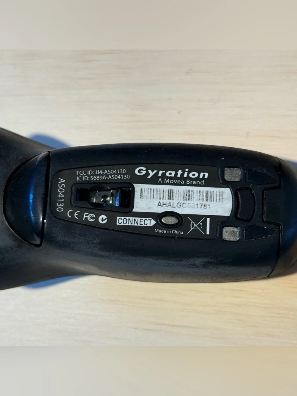 Gyration Go Plus AS04130-003 Black Wireless 2.4GHz Motion Sensor Laser Air Mouse
